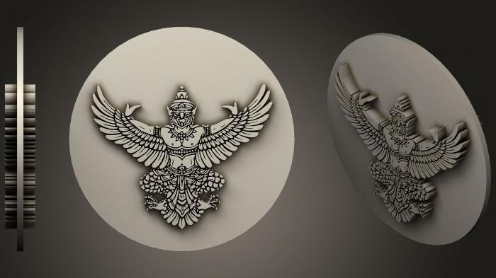 Coat of arms (GR_0444) 3D model for CNC machine